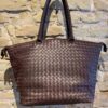 Bottega Veneta quilted shopping bag in leather-1