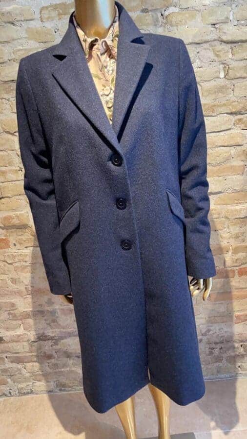 By Braaby - Navy - single breasted coat