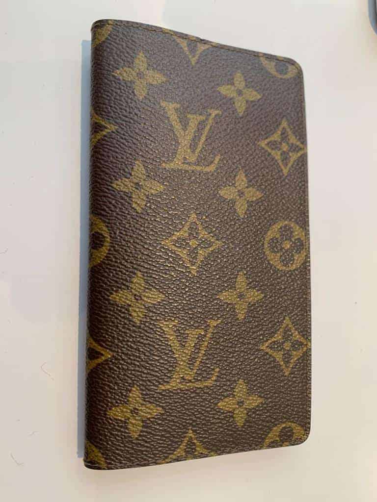 LV diary cover in leather