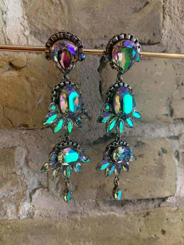 Poggi earrings in crystal from Paris