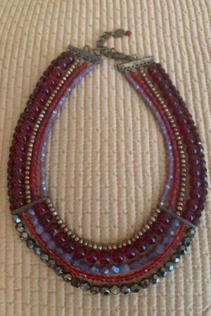 Poggi necklace from Paris red beads