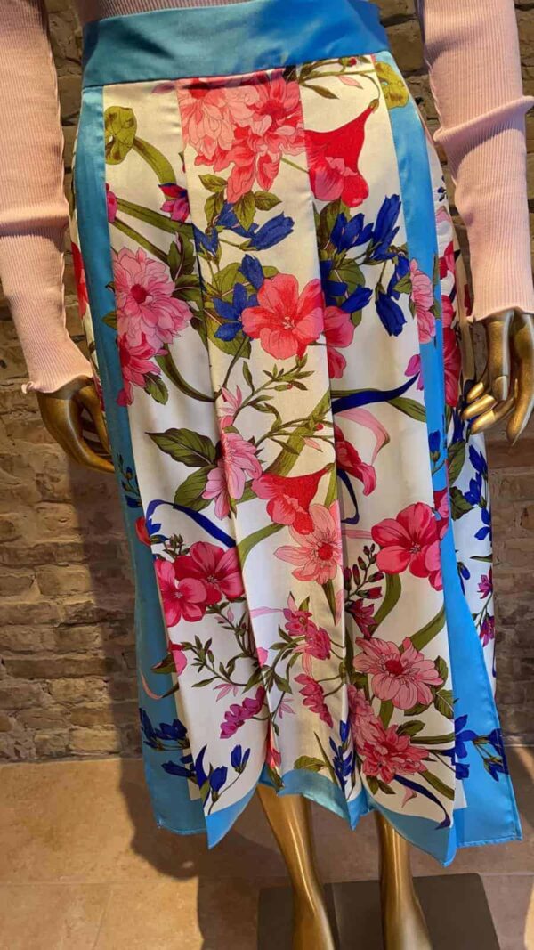 Seventy Pleated flower printed skirt