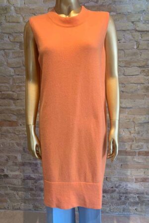 Anna Purna sleeveless long tunic in orange