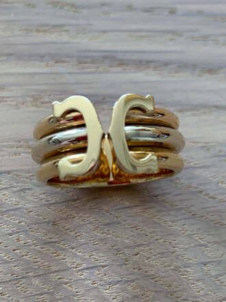 Cartier 3 colored gold ring ( white-yellow-rose )