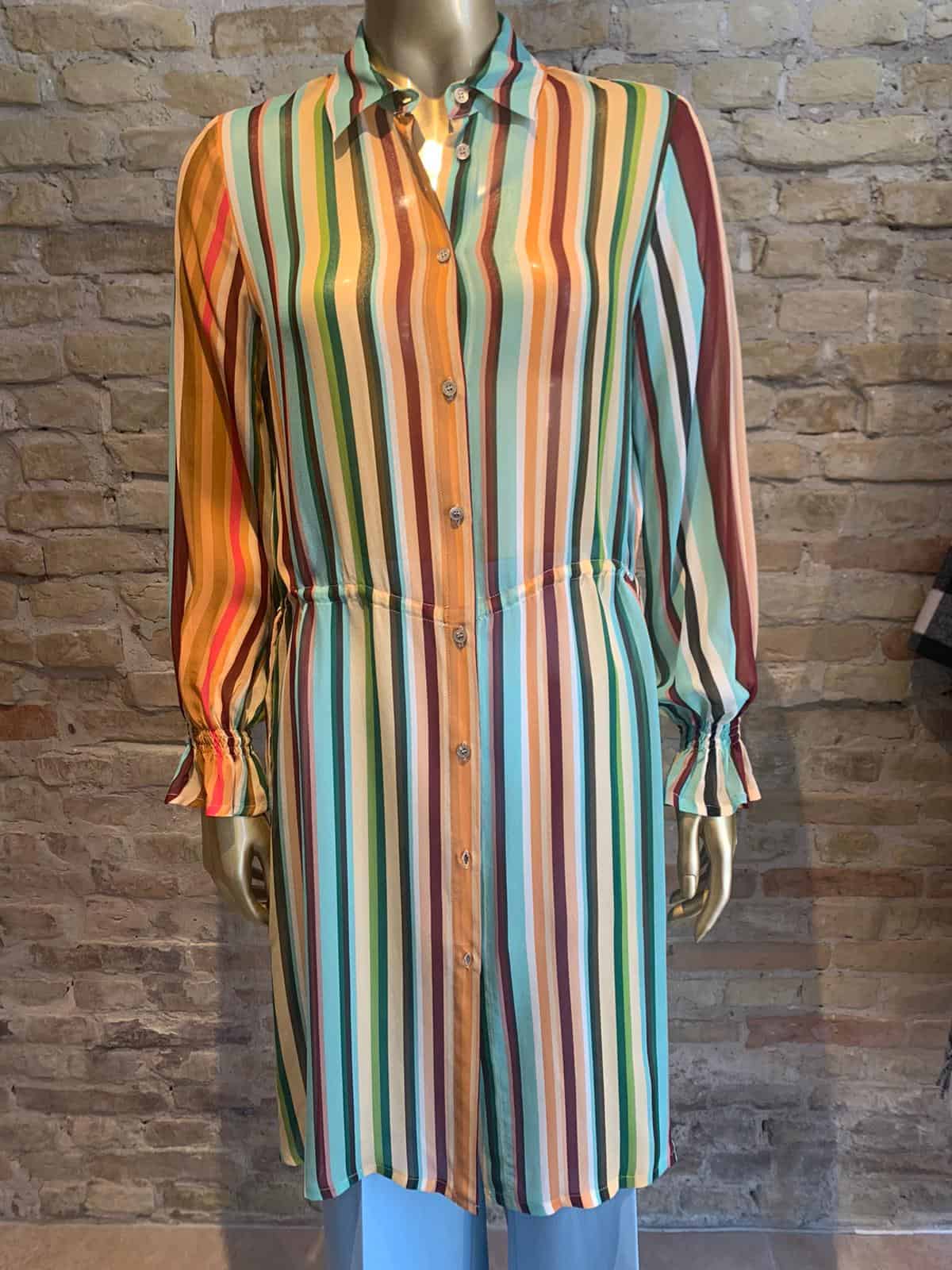 Seventy striped chiffon shirt